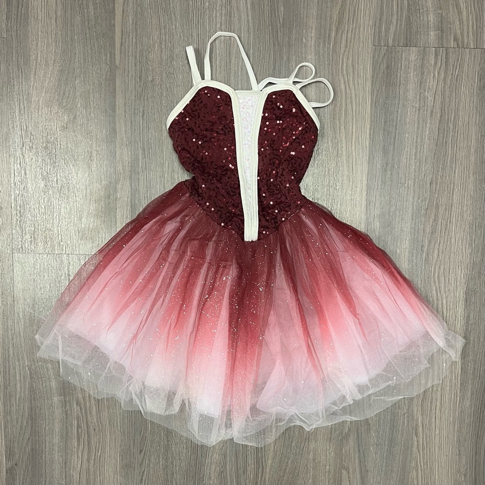 3/$50 Weissman Red & White Tutu Ballet Costume